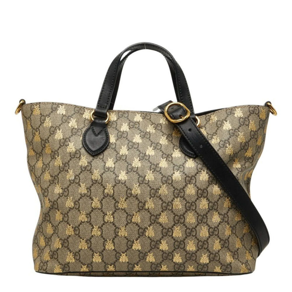 GUCCI Black Leather Shoulder Bag